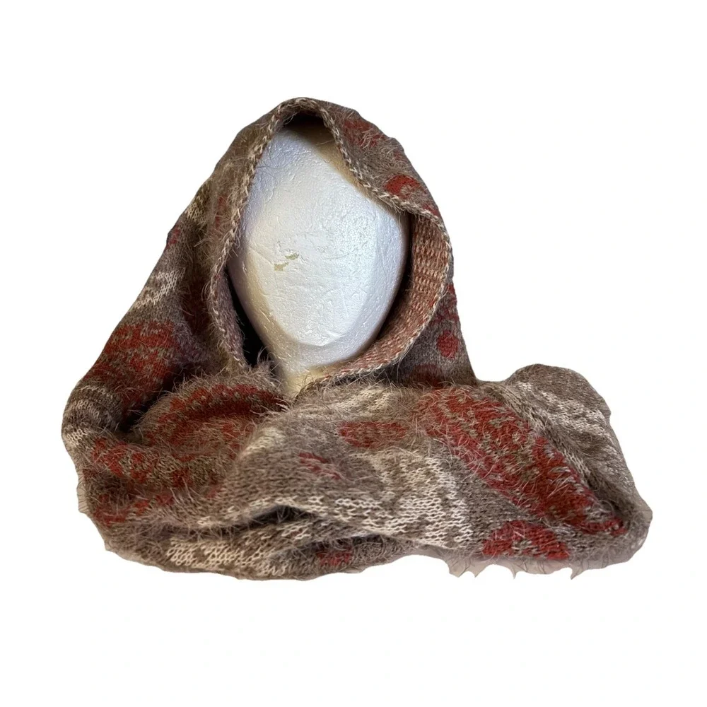 Infinity Super Soft Paisley Scarf Burnt Orange/ Browns NWT